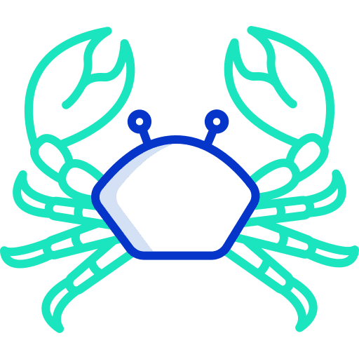 Crab animals summer summertime icon Crab animals summer summertime icon
