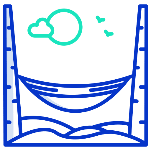 Hammock tropical nature beach icon Hammock tropical nature beach icon