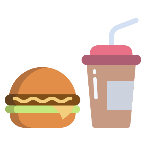 Food drink milk shake sandwich icon