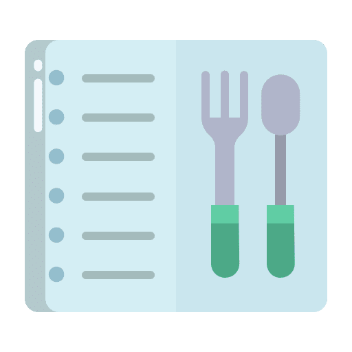 Menu meal eat clock icon