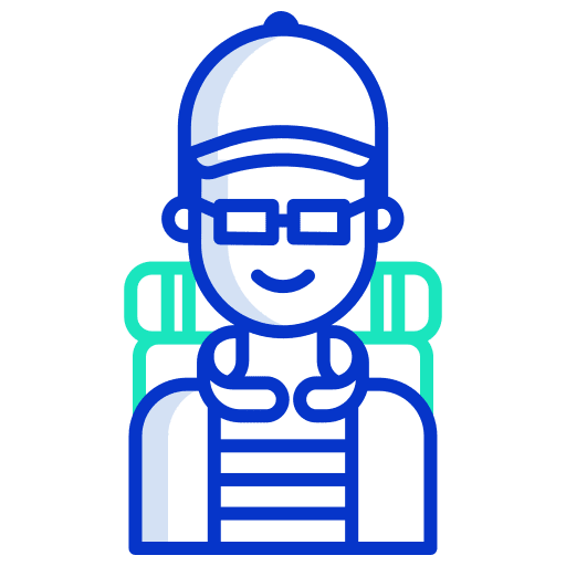 Tourist traveler explorer foreigner icon Tourist traveler explorer foreigner icon