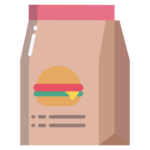 Hamburger package burger paper bag icon Hamburger package burger paper bag icon