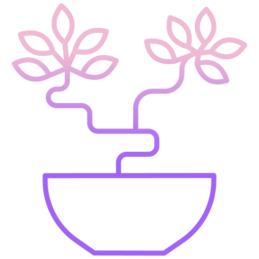 Bonsai botanical farming and gardening gardening icon