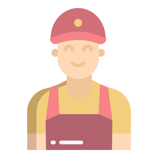 Waiter professions and jobs food man icon Waiter professions and jobs food man icon