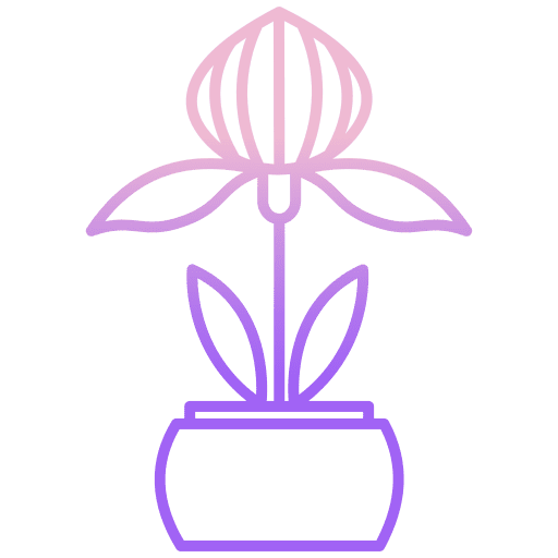 Plant nature orchid plant icon Plant nature orchid plant icon