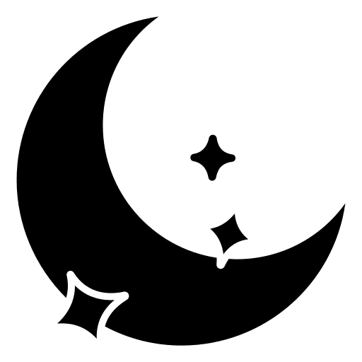 Moon moon crescent phase icon
