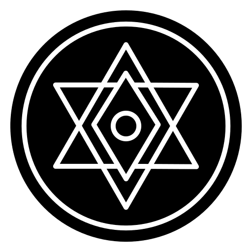 Magic pentagram symbol shapes and symbols icon Magic pentagram symbol shapes and symbols icon