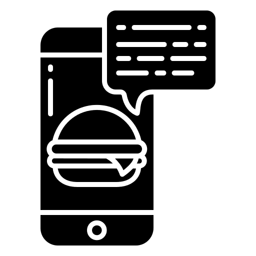 Hamburger chat mobile comment icon Hamburger chat mobile comment icon