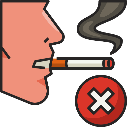 No smoking healthcare and medical avatar tobacco icon