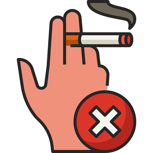 No smoking no smoking hand tobacco icon