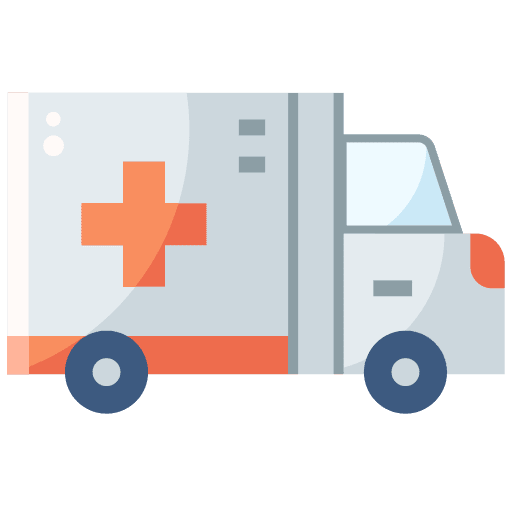 Ambulance emergency health transport icon