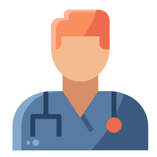 Doctor man profession user icon