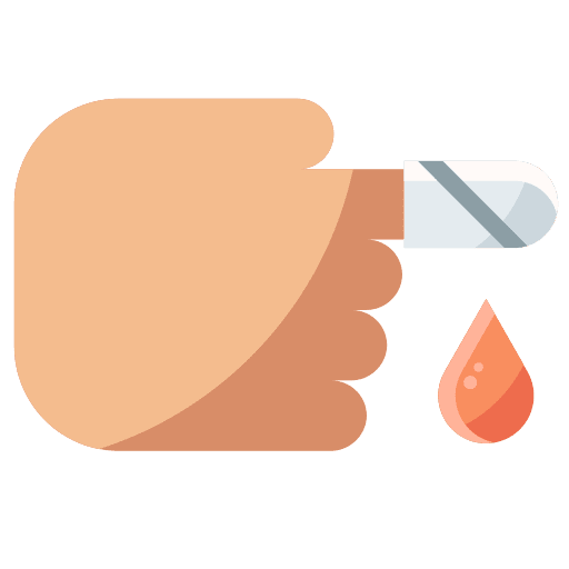 Injury drop medical finger icon Injury drop medical finger icon