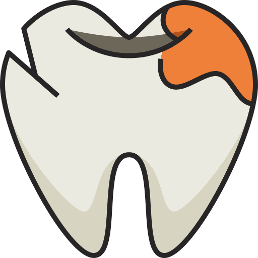 Tooth broken tooth dentist orthodontic icon Tooth broken tooth dentist orthodontic icon