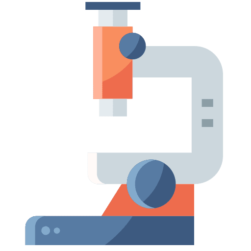 Microscope analysis education research icon Microscope analysis education research icon