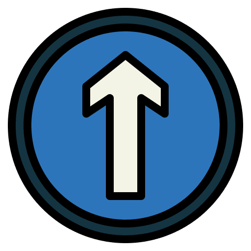 Ahead only arrow up ahead only traffic sign icon Ahead only arrow up ahead only traffic sign icon