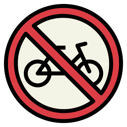 No bike no bike traffic sign forbidden icon No bike no bike traffic sign forbidden icon