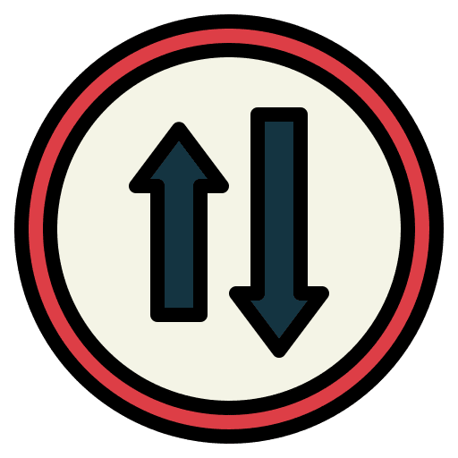 Two way road sign signaling traffic sign icon Two way road sign signaling traffic sign icon