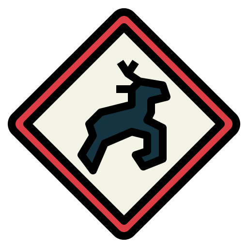 Wild animals wild animals traffic sign road sign icon Wild animals wild animals traffic sign road sign icon
