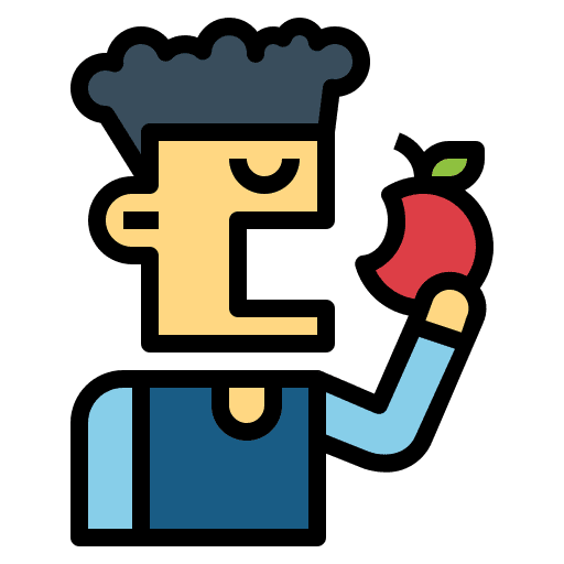 Apple food eating fruit icon