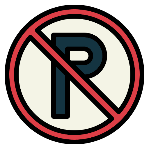 Parking traffic sign forbidden road sign icon Parking traffic sign forbidden road sign icon