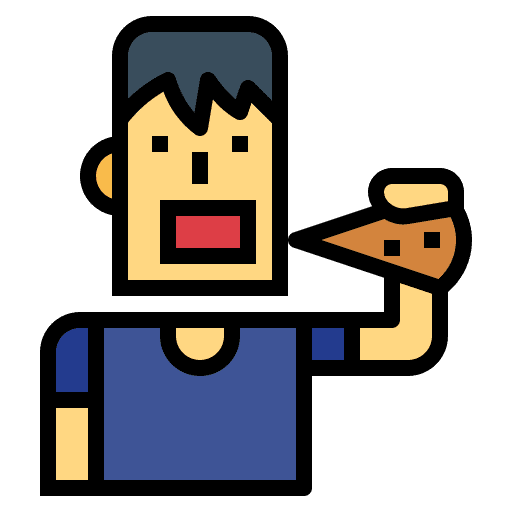 Pizza avatar food eating icon