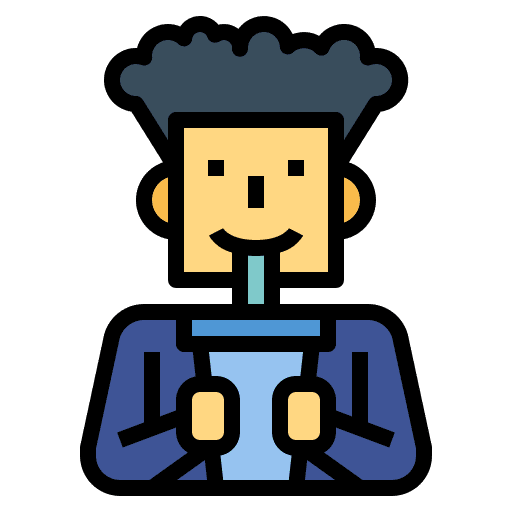 Drink man softdrink food and restaurant icon