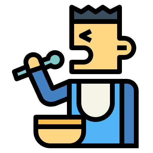 Soup eat bowl food and restaurant icon