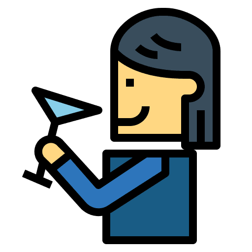 Drink food and restaurant drinking cocktail icon