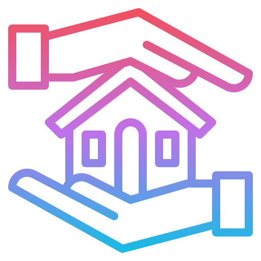Protection real estate security loan icon