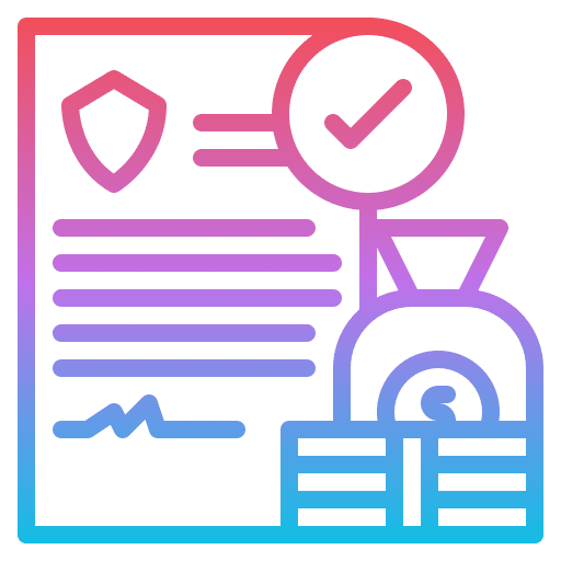Claim document money expenses icon Claim document money expenses icon