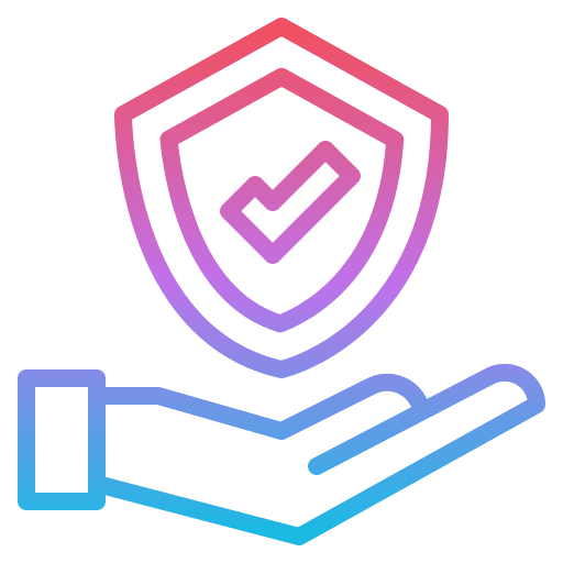 Insurance take care protected life insurance icon