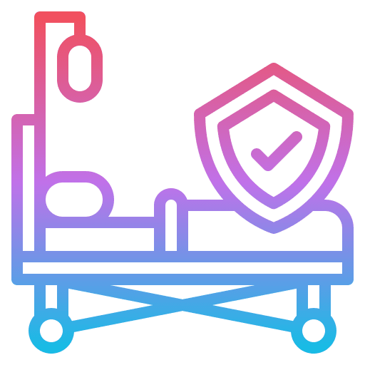 Health insurance help claim bed icon Health insurance help claim bed icon