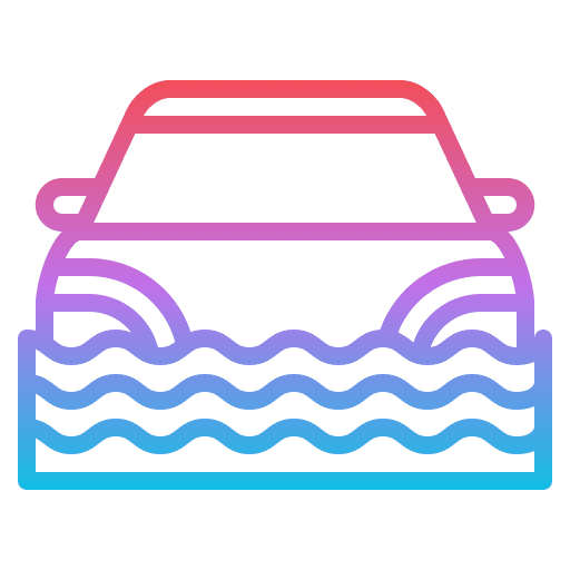 Natural disaster car disaster flood icon Natural disaster car disaster flood icon