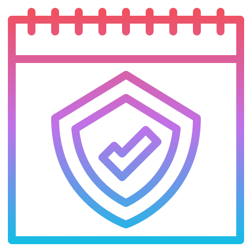 Period time security insurance protected icon Period time security insurance protected icon