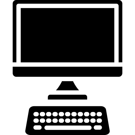 Personal computer electronics desktop personal computer icon
