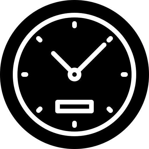 Time time and date time clock icon