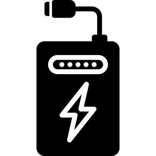 Power bank technology battery electronics icon