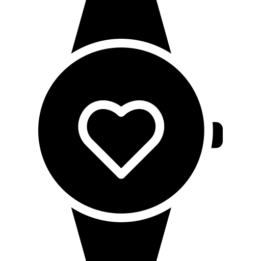 Smartwatch wellness heart beat smartwatch icon