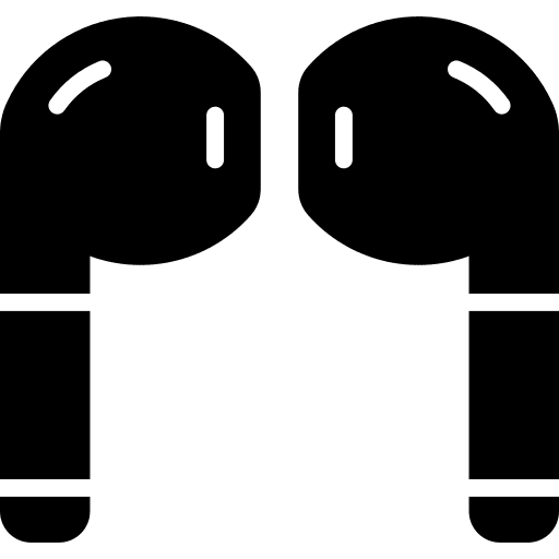 Earbuds device sound headphones icon