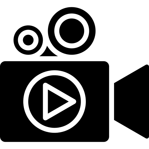 Video camera entertainment photographic film film icon