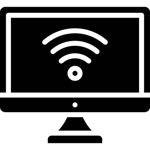 Computer computer wifi monitor icon