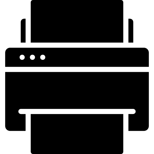 Printer electronics tools and utensils ink icon