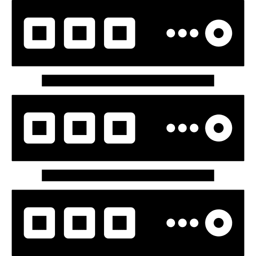 Server network server multimedia icon