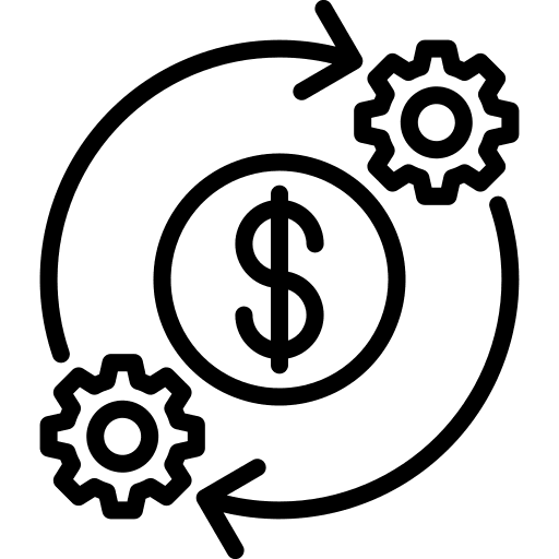 Processing administration business and finance execution icon Processing administration business and finance execution icon