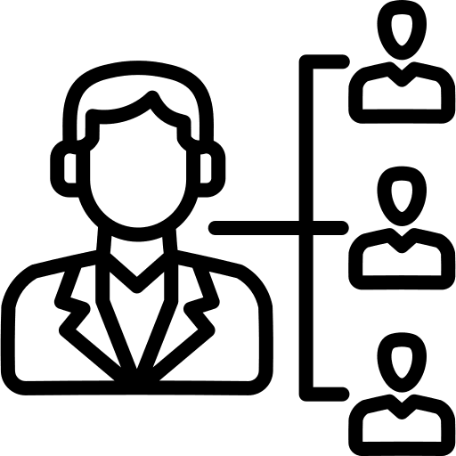 Hierarchy networking organization members icon Hierarchy networking organization members icon