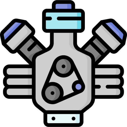 Car engine electronics charging battery electricity icon