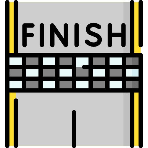 Finish line signaling racing finish line icon Finish line signaling racing finish line icon