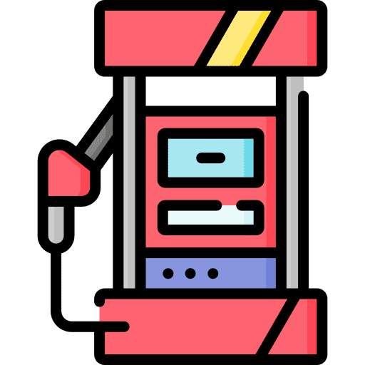 Fuel station gasoline gas station transport icon