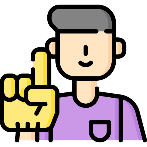 Spectator glove fan user icon